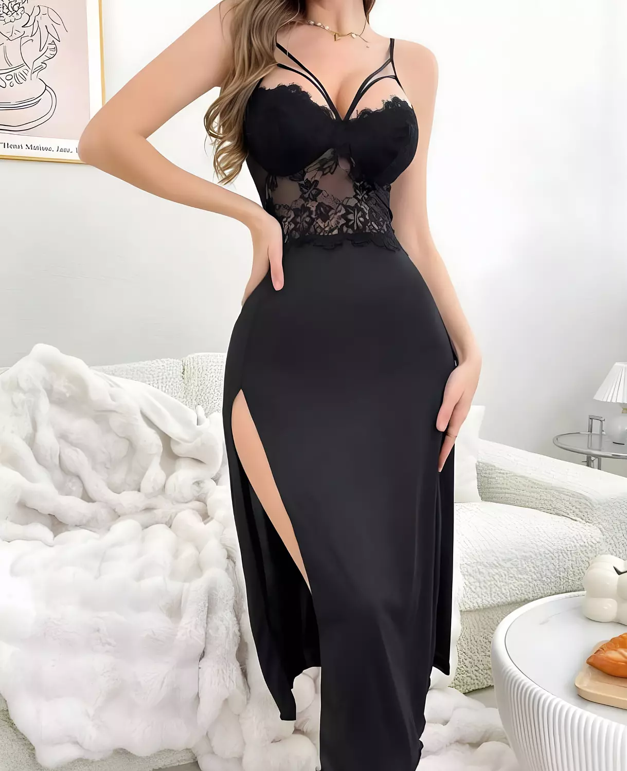 Maxi Gown with High Slit 2
