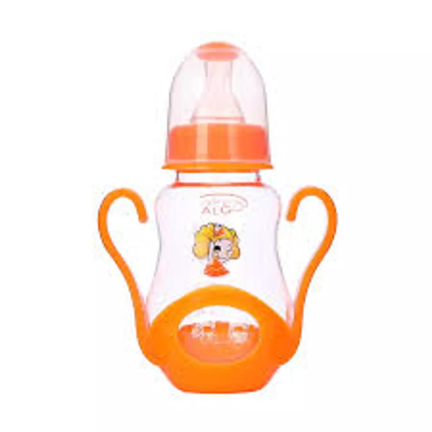 Algo Plastic Feeding Bottle with Handle- 150 ml  image