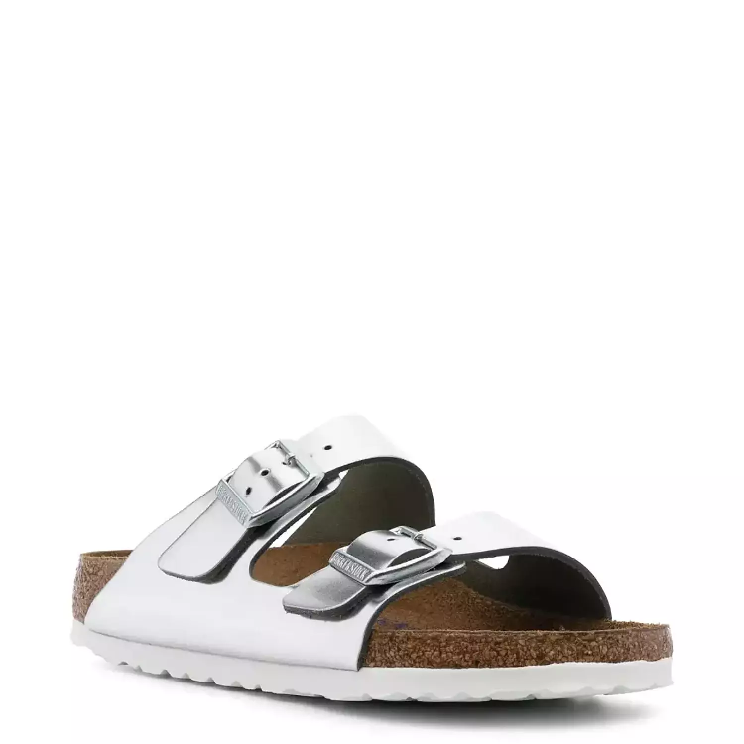 Birkenstock Arizona Birko-Flor – Electric Metallic Silver hover image