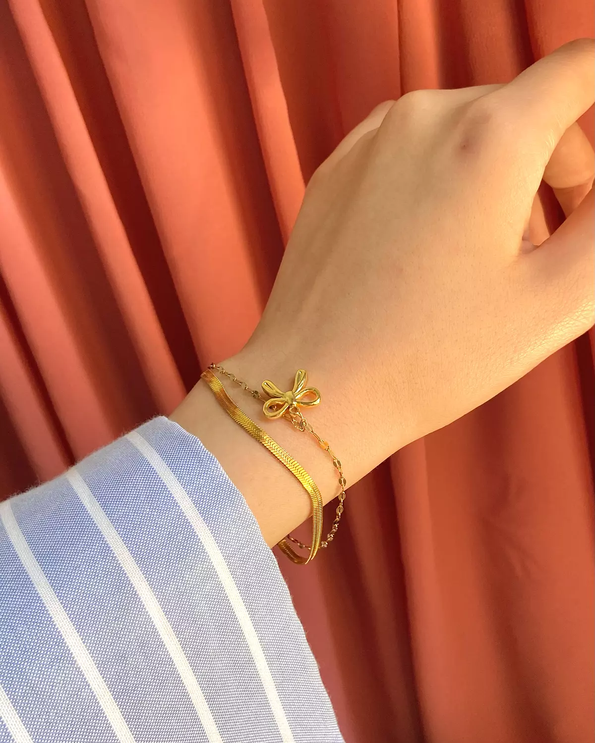 2 layers stainless steel bracelet 🎀✨ 3