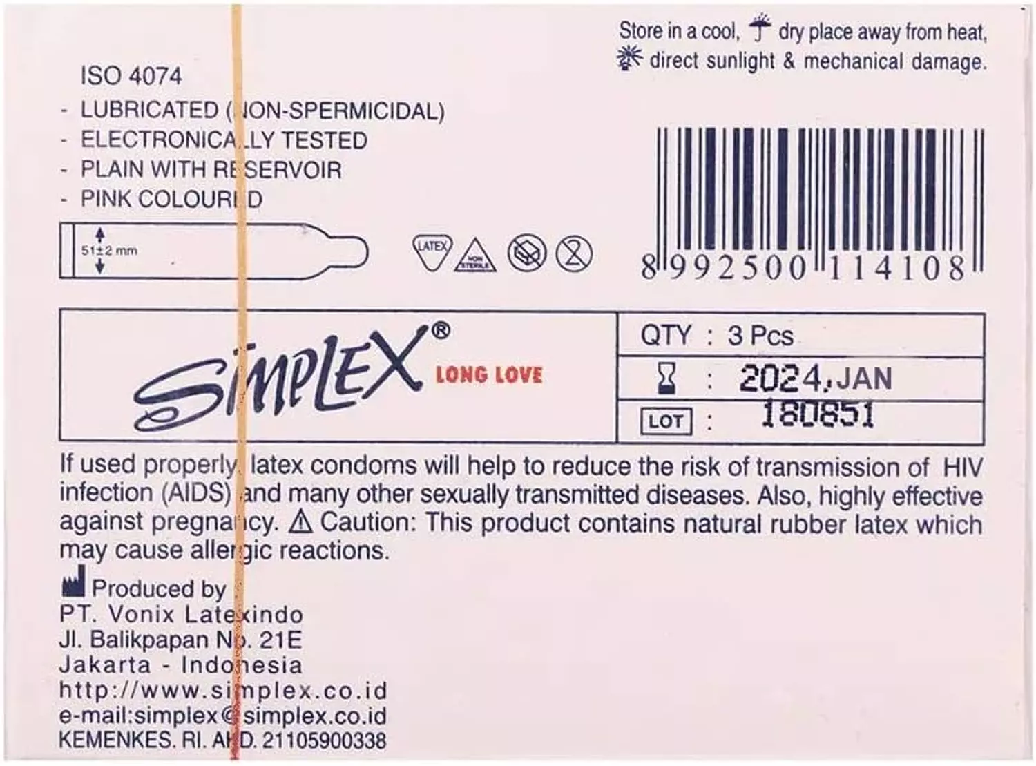 SIMPLEX LONG LOVE CONDOM 3 PCS 4