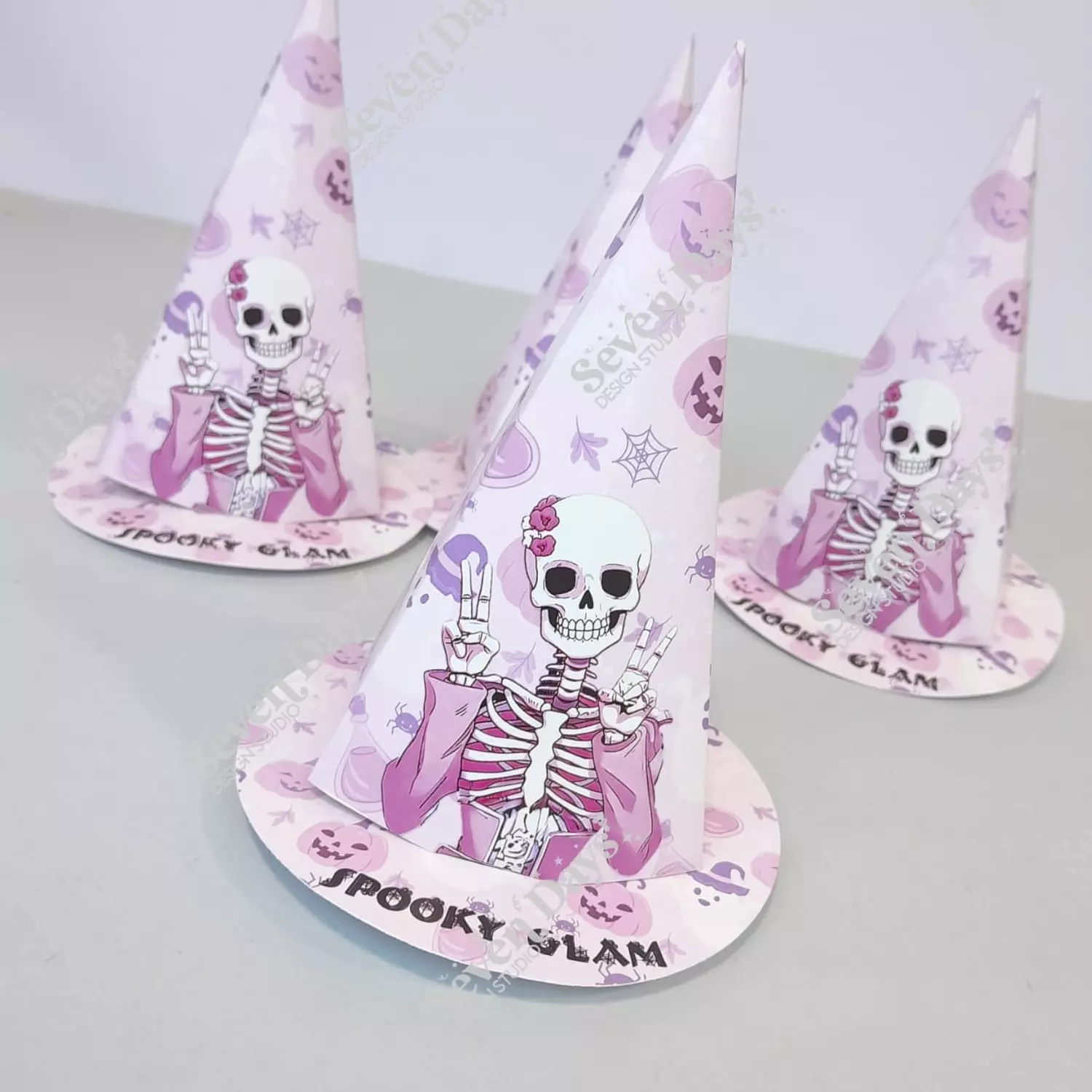 Pink Halloween Witch Hat  2