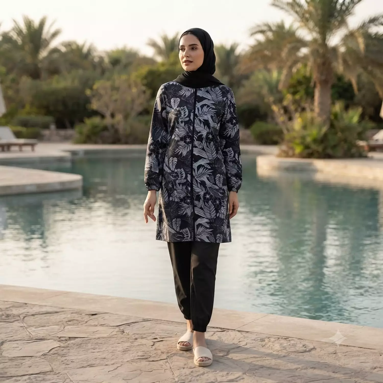 Waterproof Modest Swimsuit image