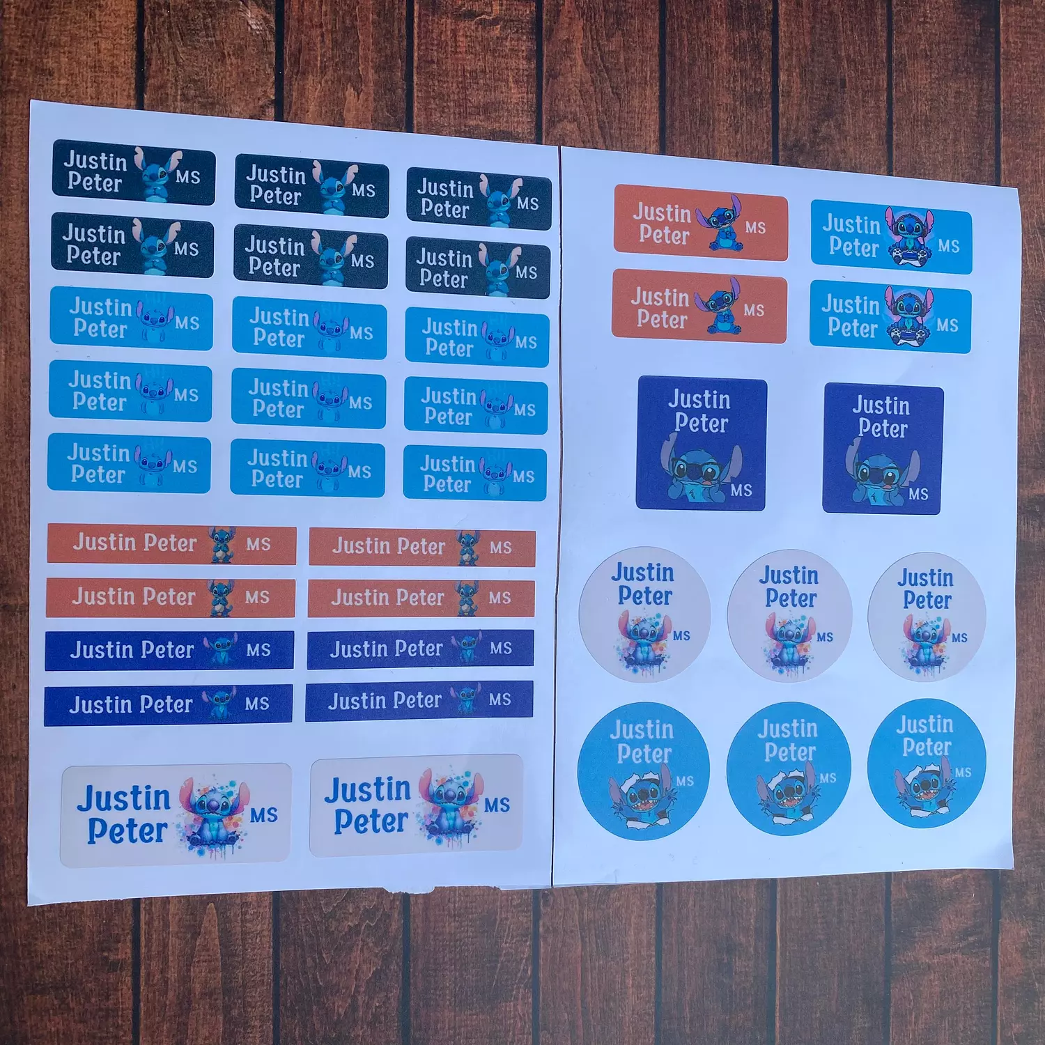 Stitch 7 School Labels       2
