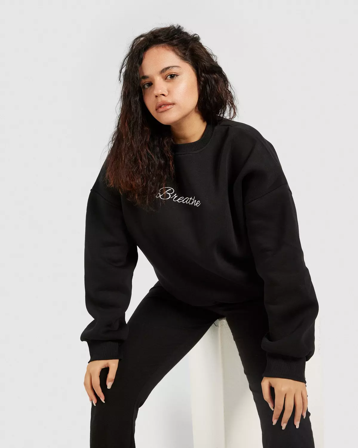 Cut it Sweatshirt in Black hover image
