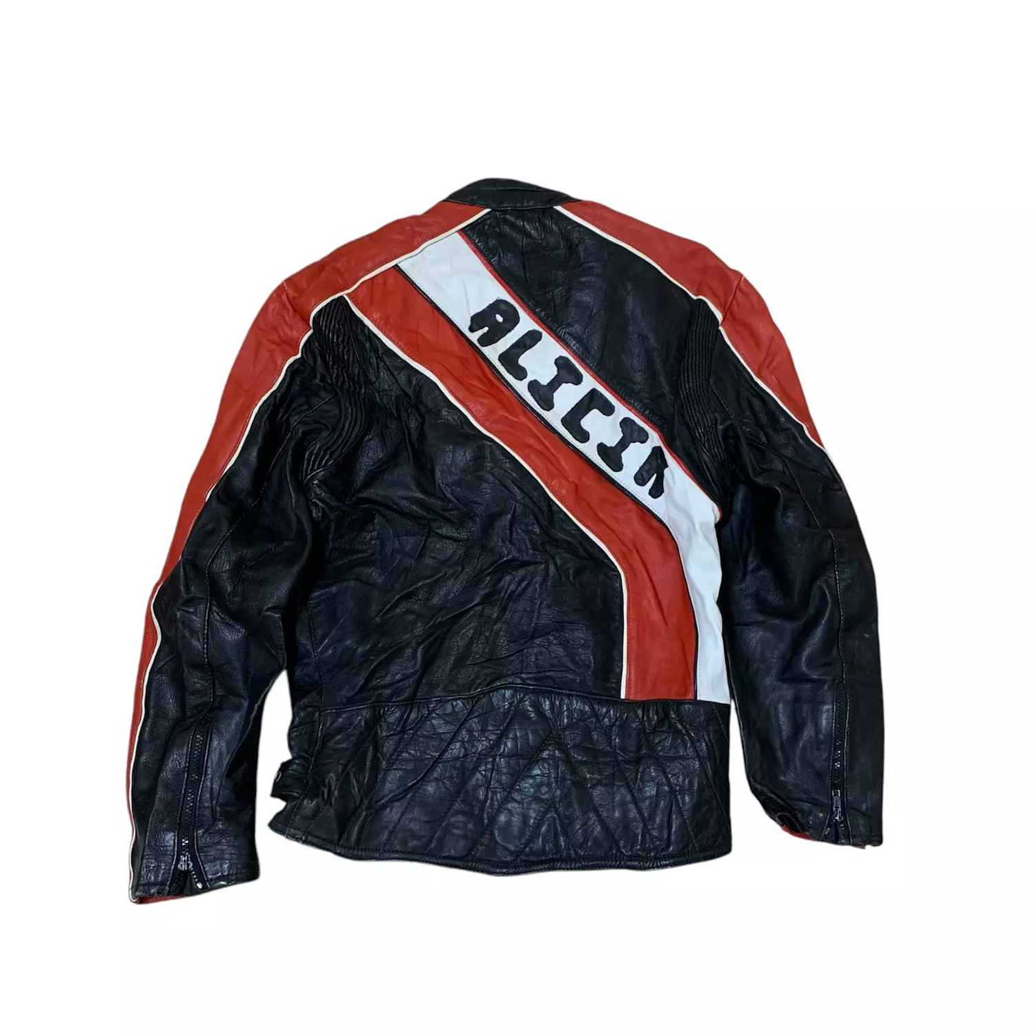 Vtg Alicia moto leather jacket 3