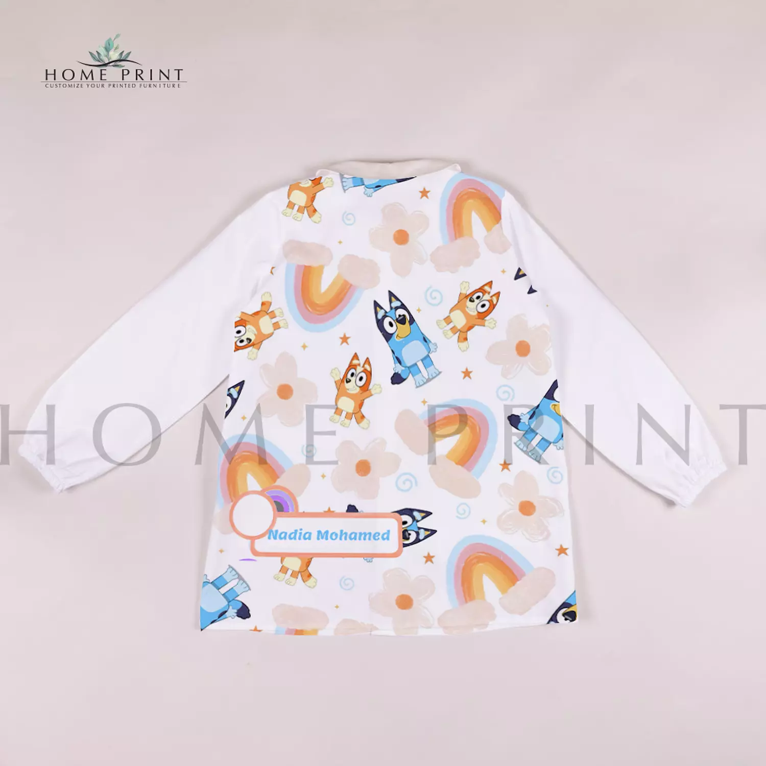  Waterproof kids apron - Bluey Cartoon Design  image