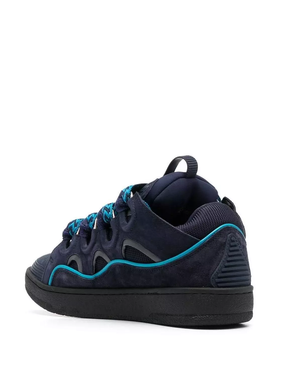 Lanvin Curb Sneakers 'Navy Blue Grey 1