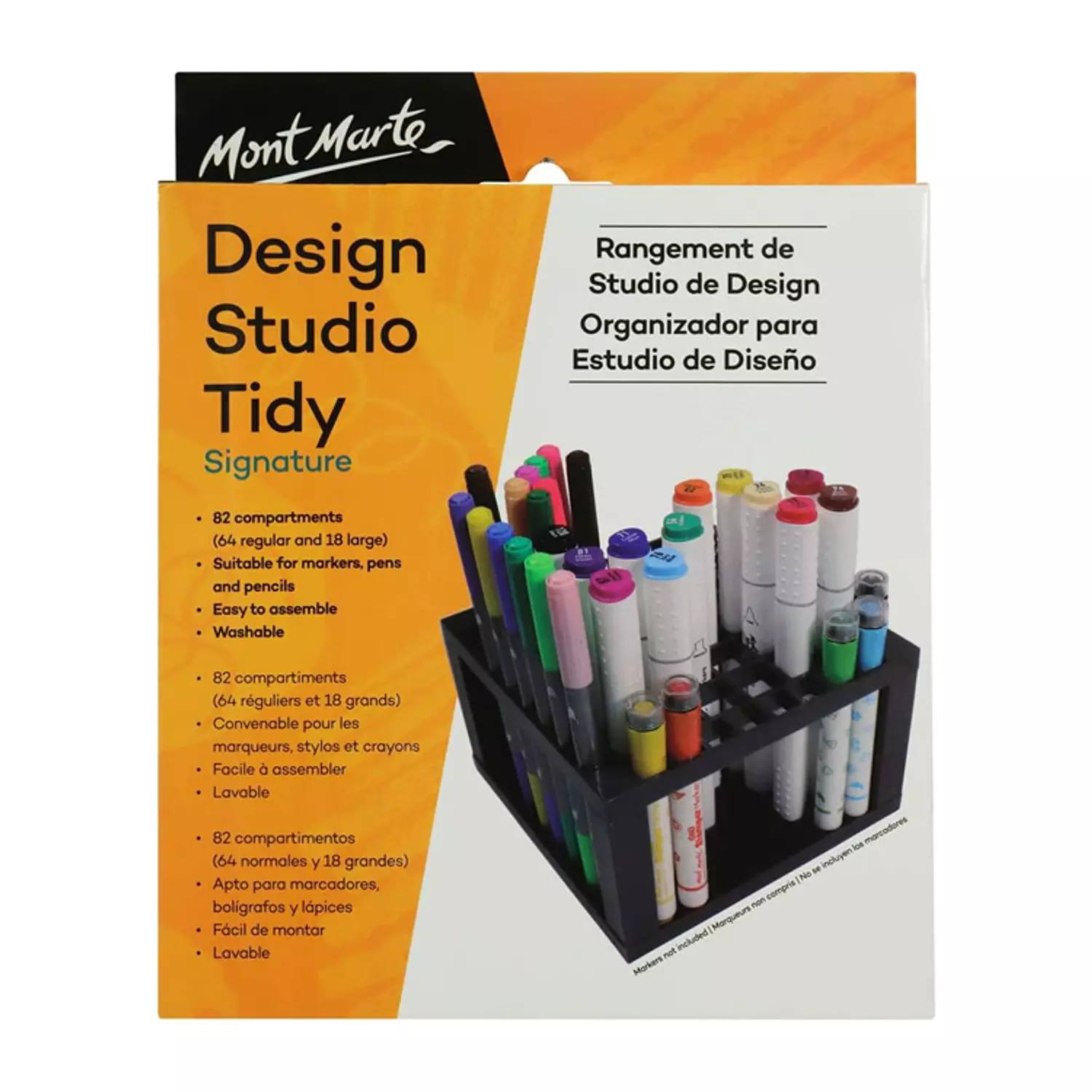 Mont Marte Studio Tidy 82 holes - Brush stand 5