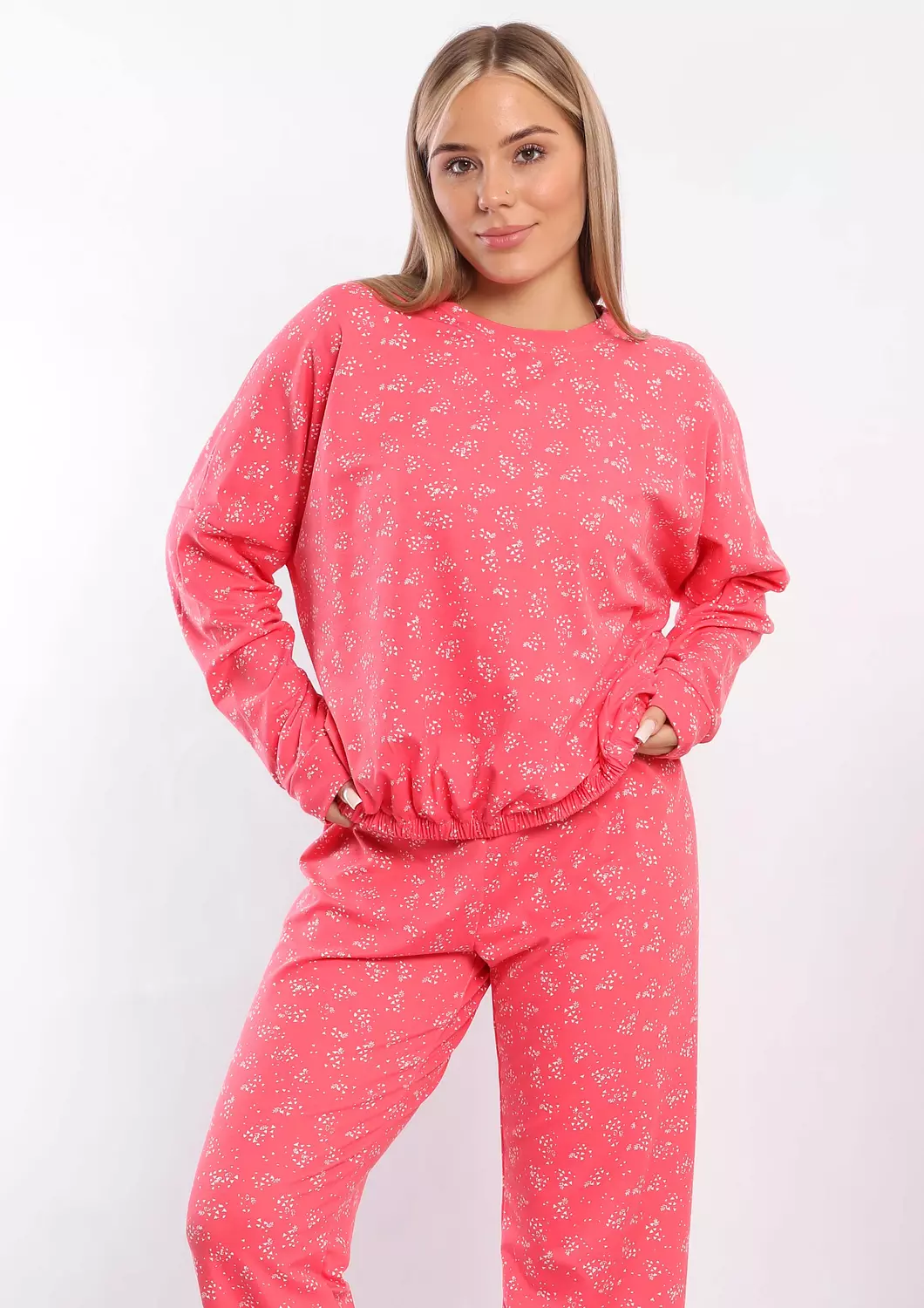 C312 Snowflakes pajama set  2
