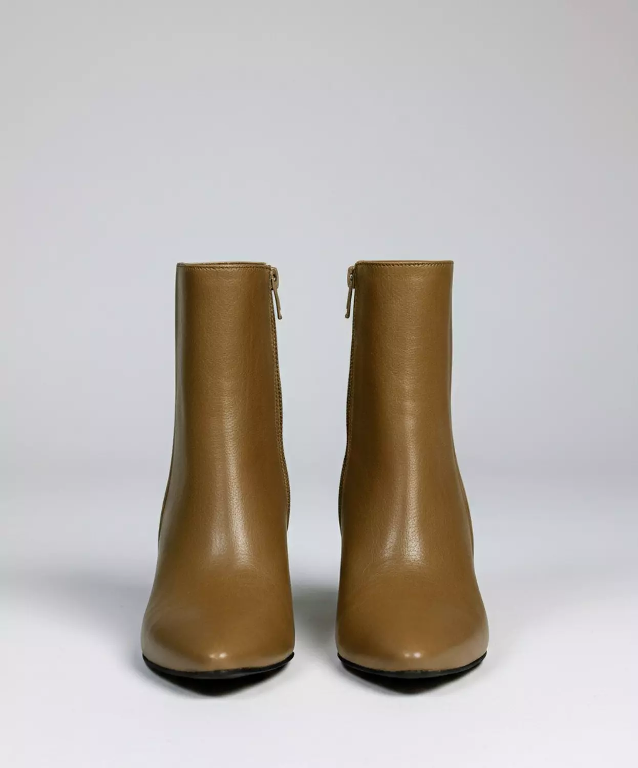 Stylish Leather Ankle Boots – Medium Heel, Side Zipper 3