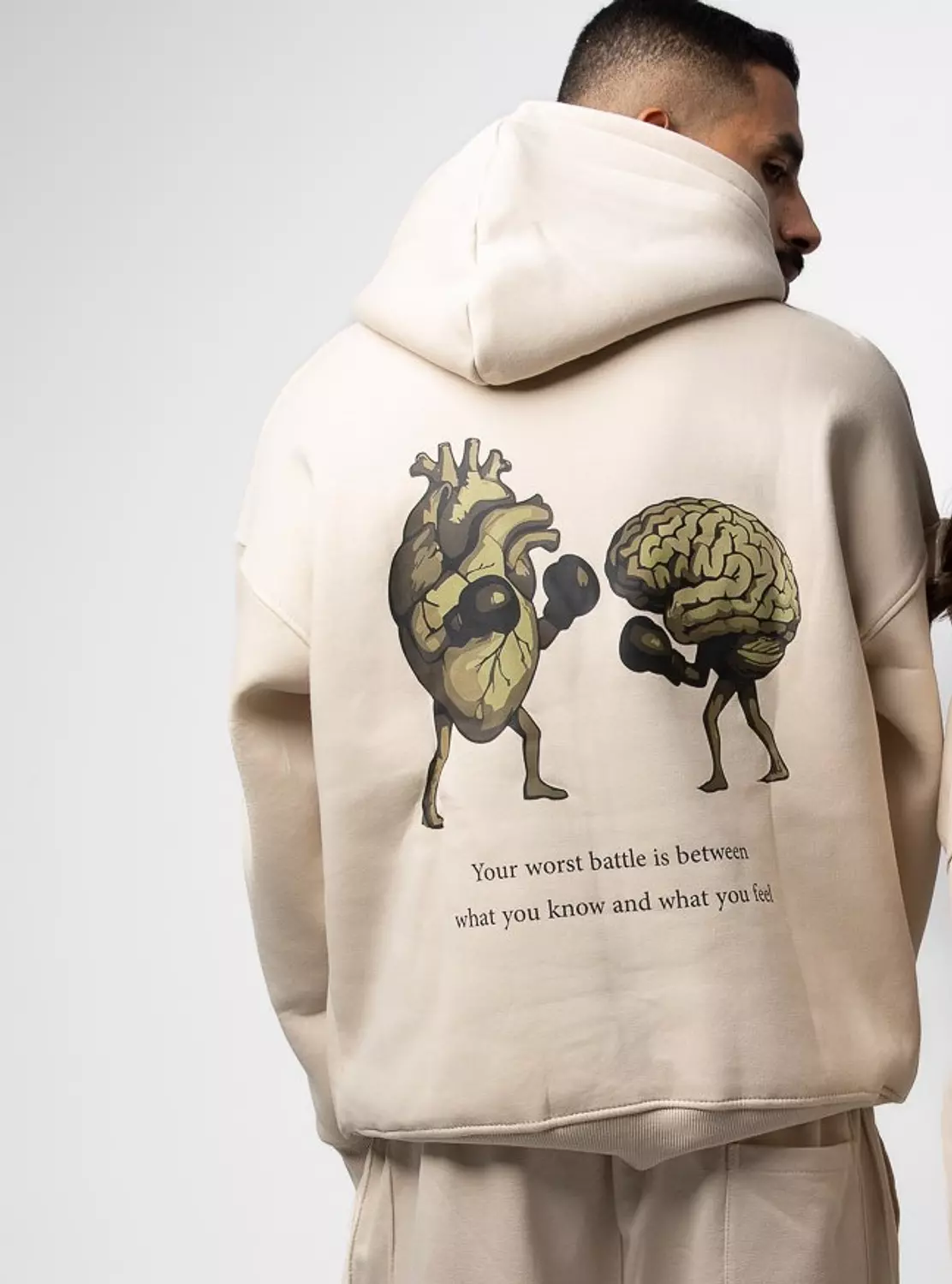 Oversized Beige Hoodie – Neutral Flow 4