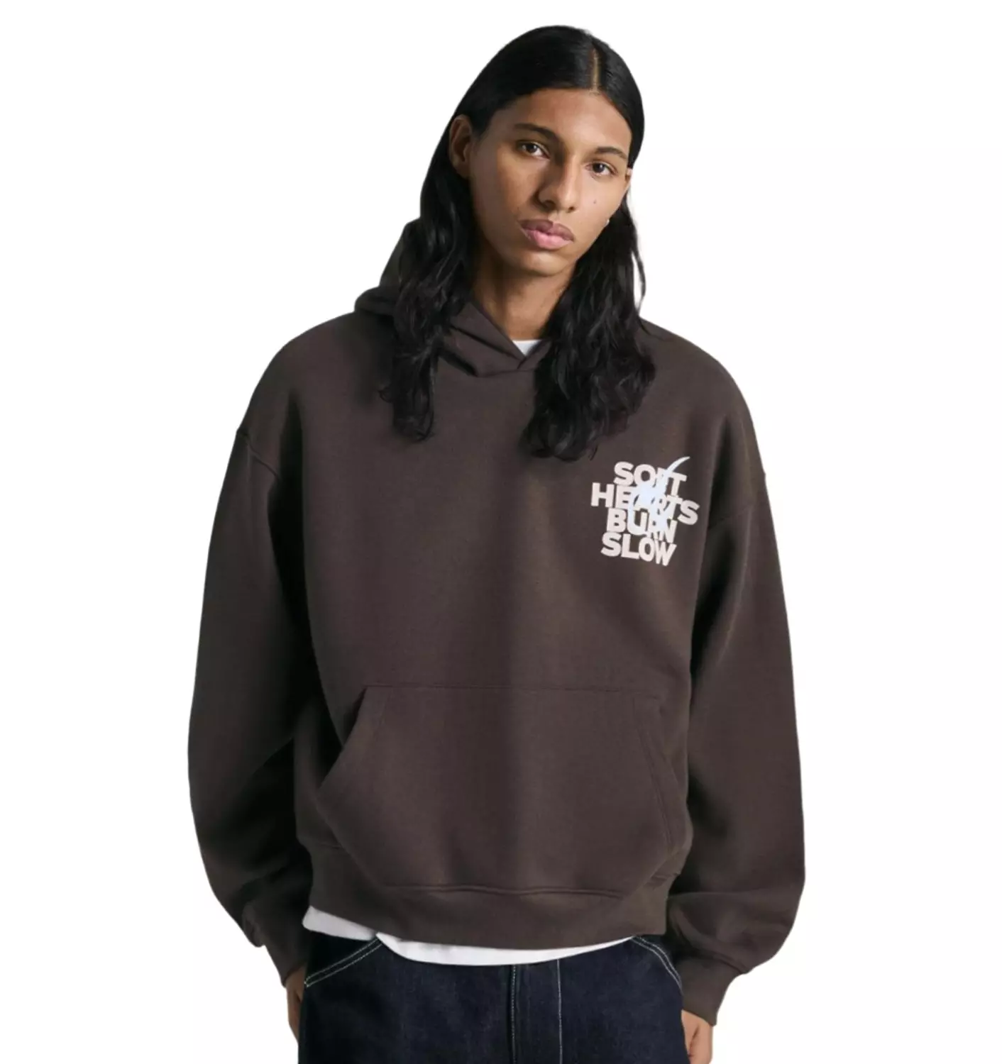 BERSHKA PRINTED HOODIE image