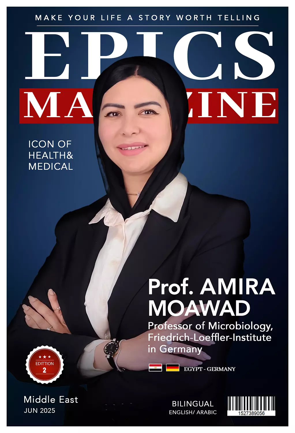 <p style="text-align: start">🎖️🌐 Prof. Amira Moawad,(Story )_ Professor of Microbiology, Friedrich-Loeffler-Institute in Germany.</p>