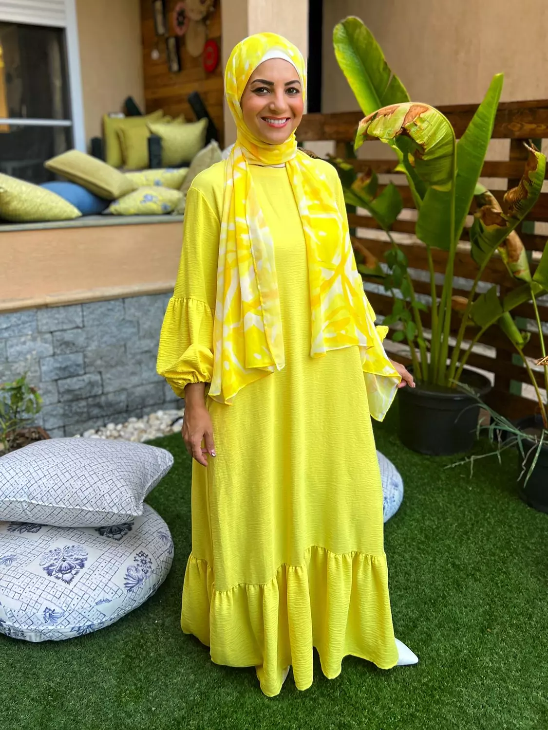Long Sleeve Dress- Yellow