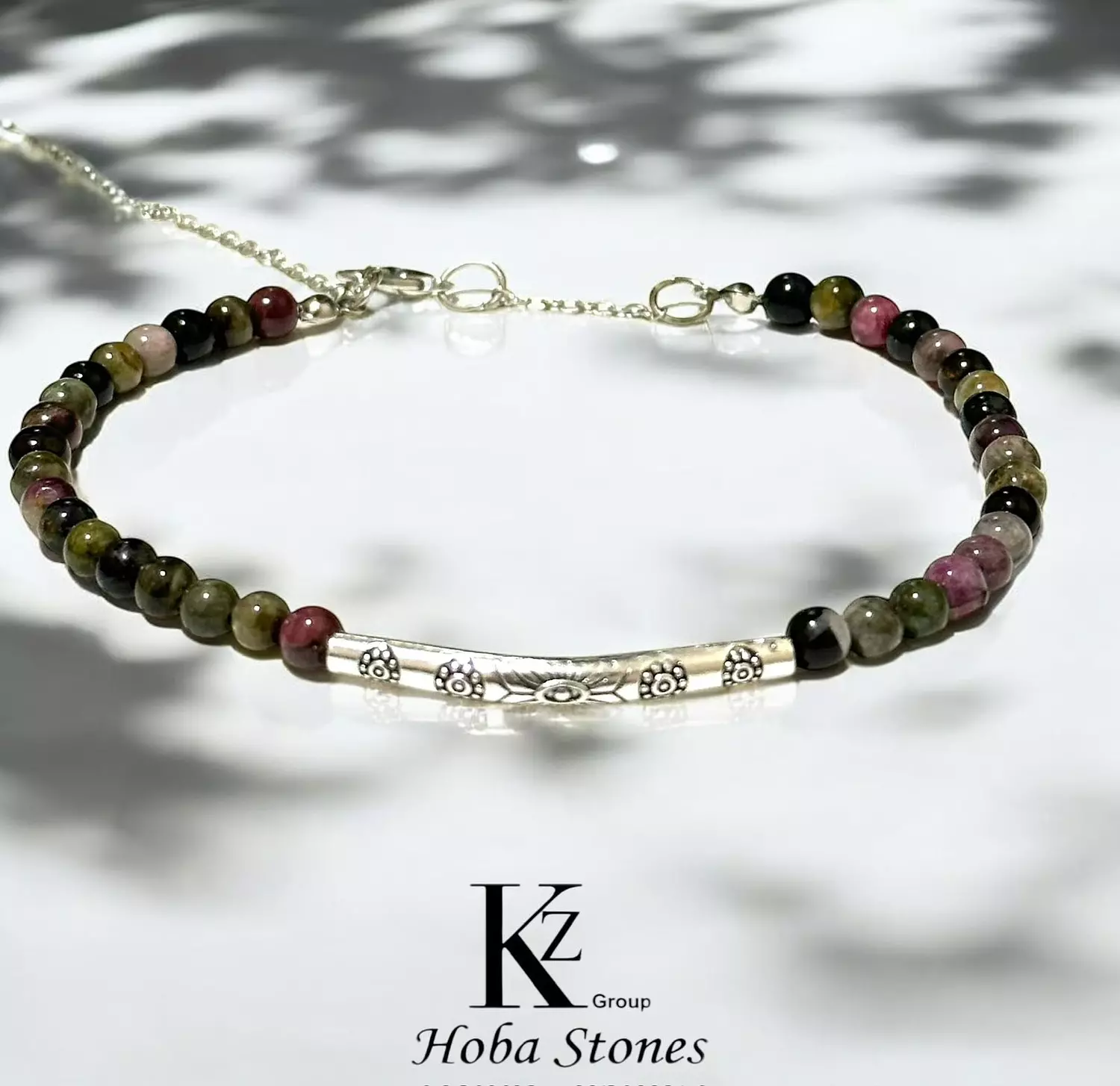 Anklet Tourmaline stone size 4mm image