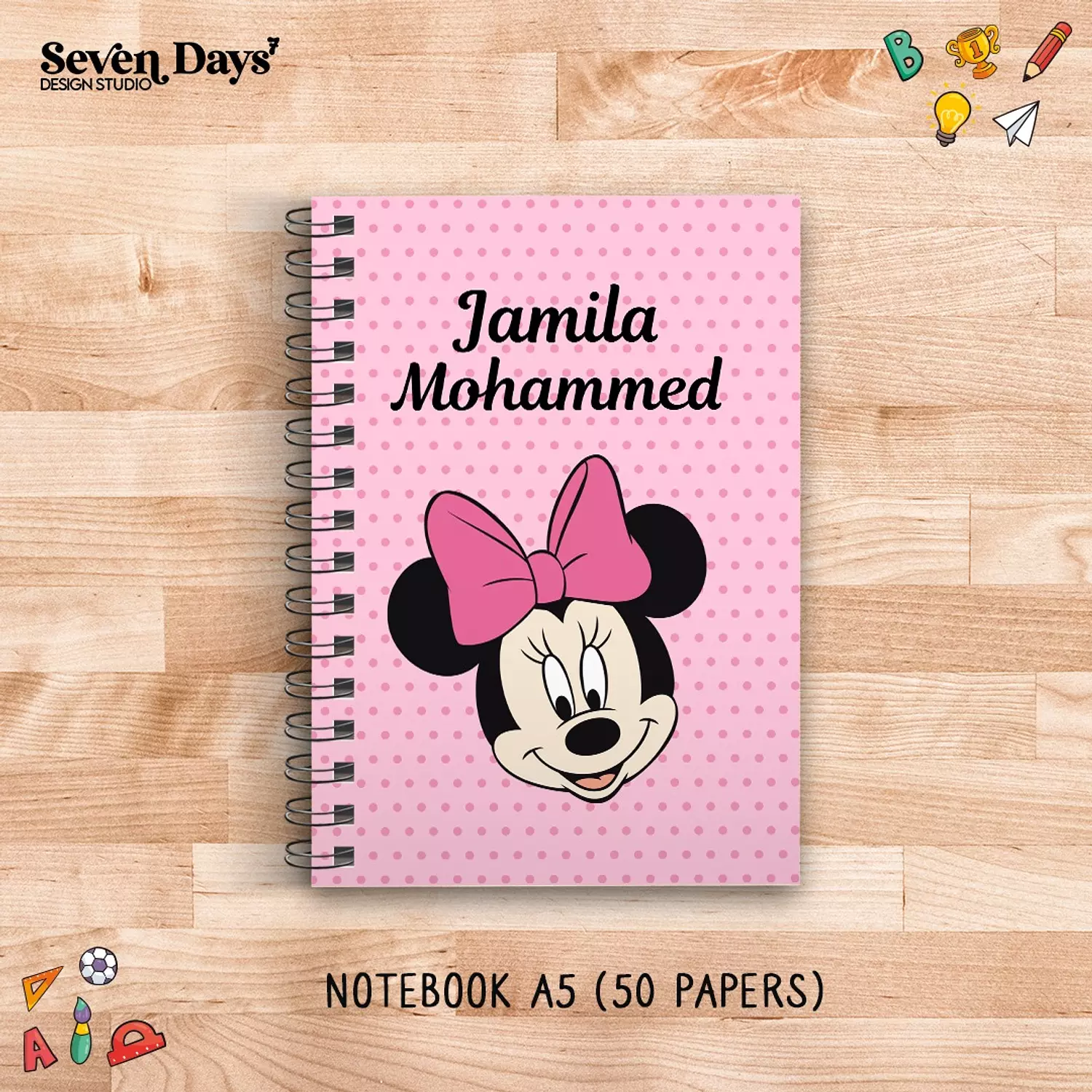 Minnie Mouse School Labels 2