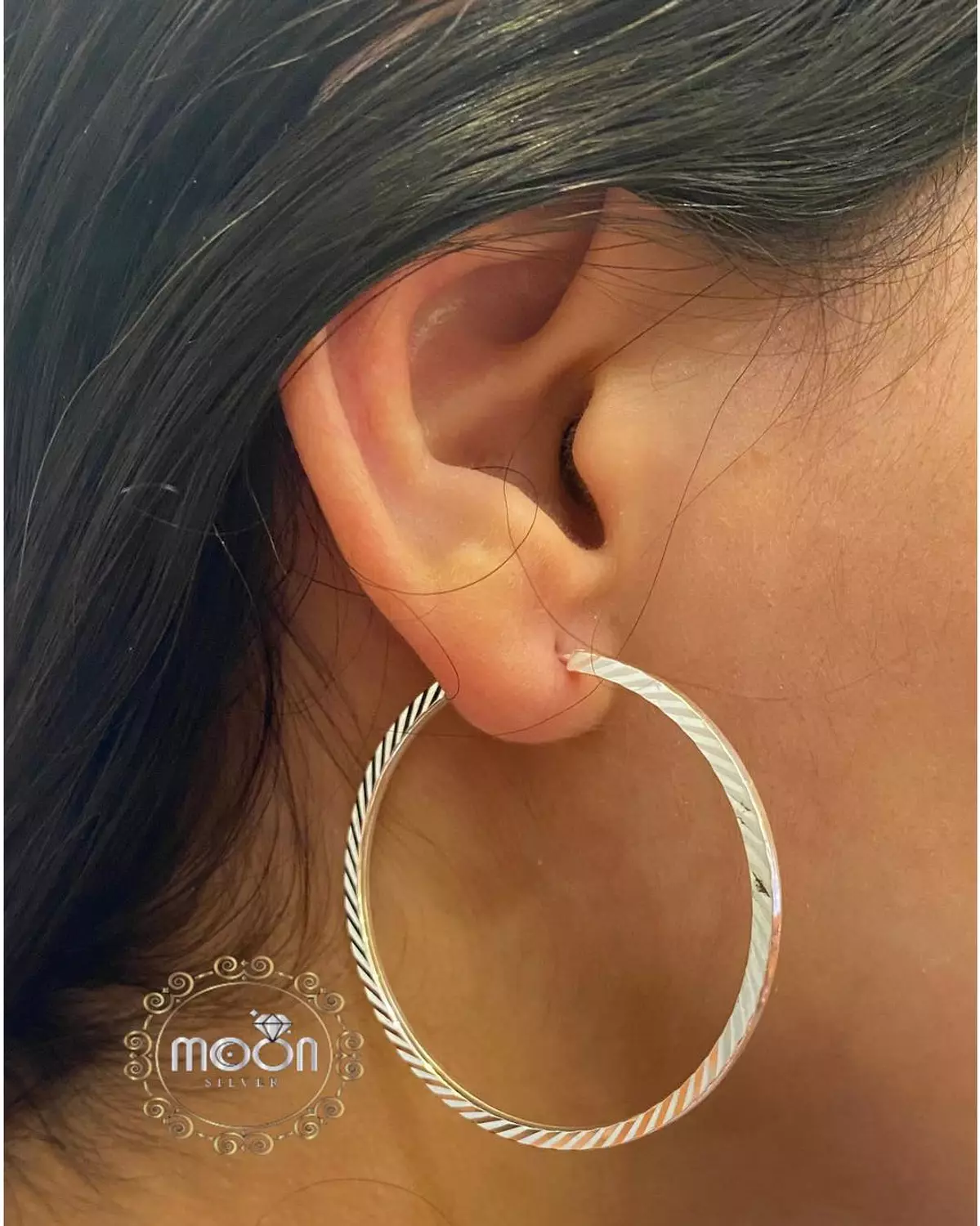 Large Circle earrings  image