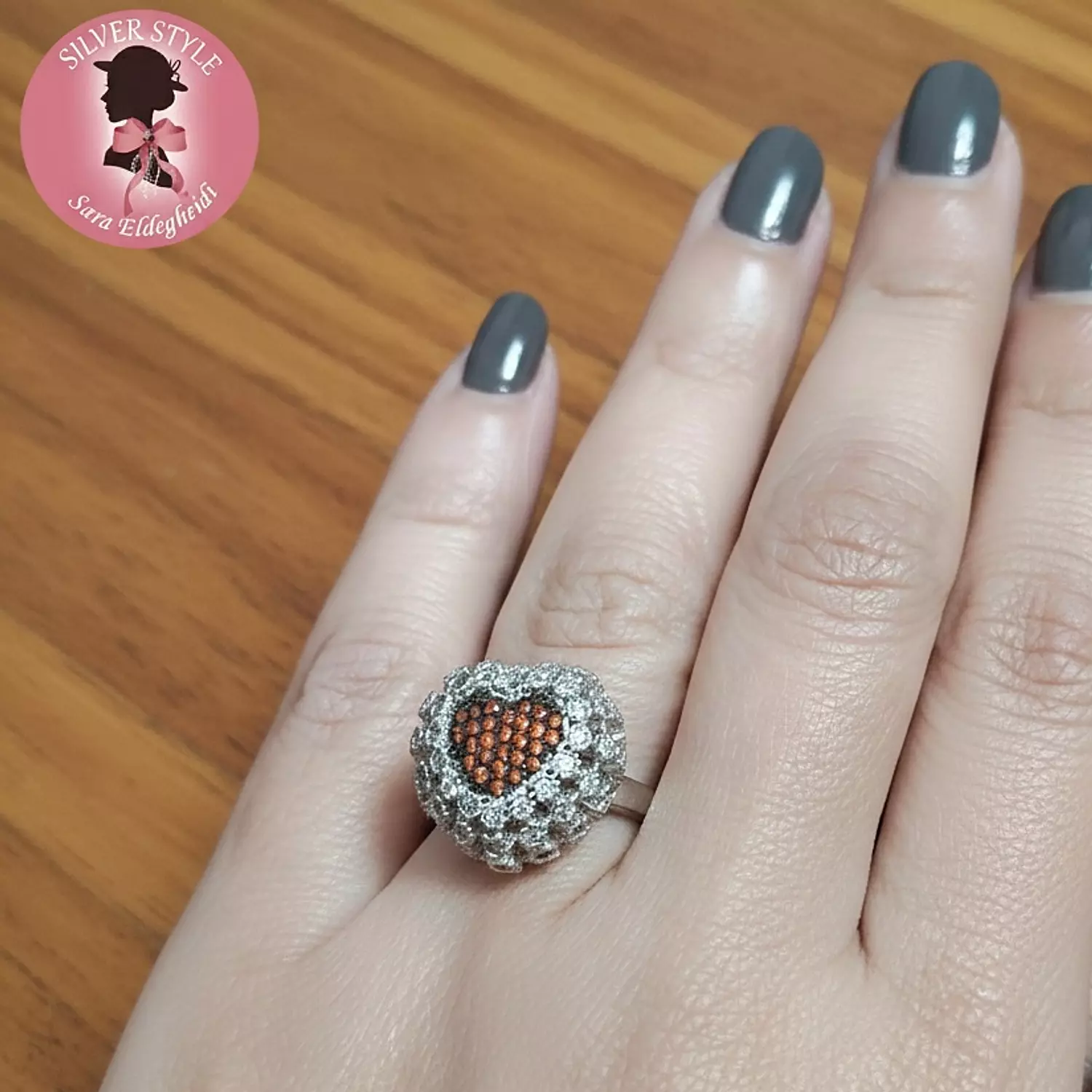 3D flower Ring image