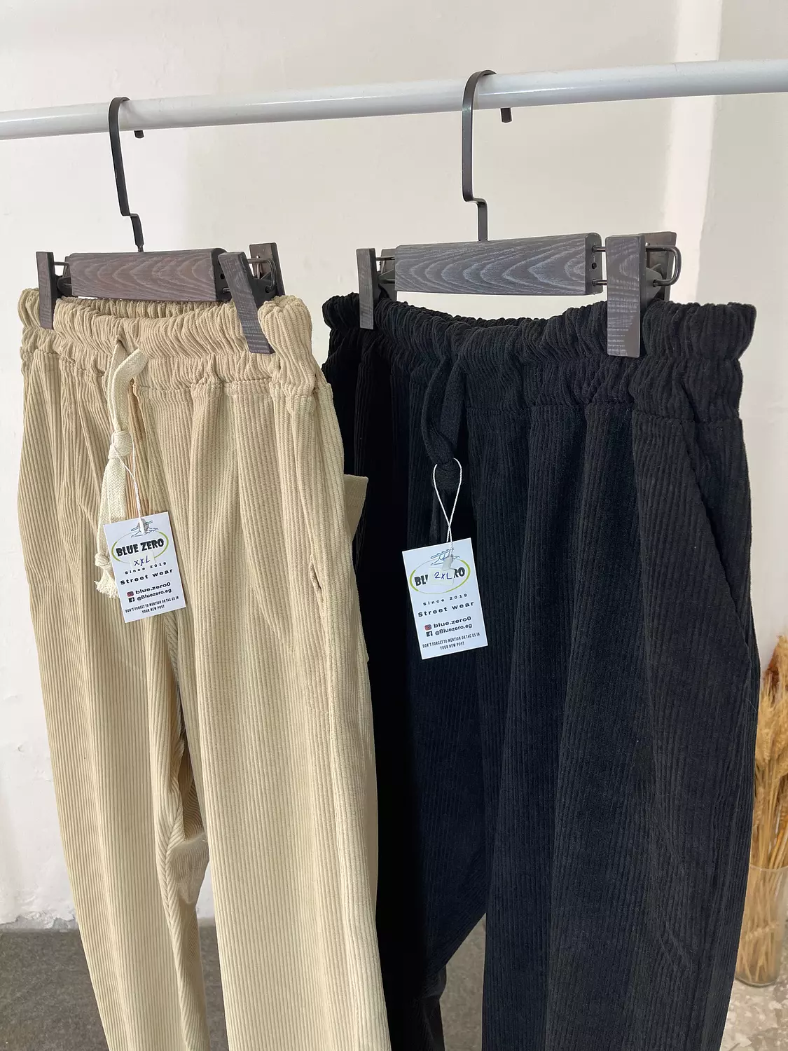 Beige wide leg pants 2