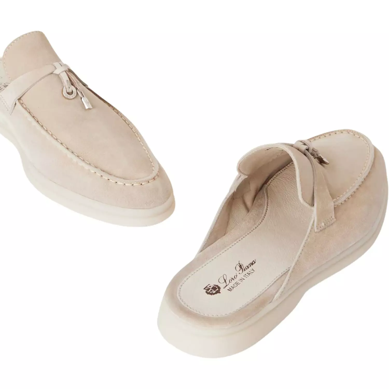 Loro piana Babouche Charms Walk Loafer 'Linen' 4