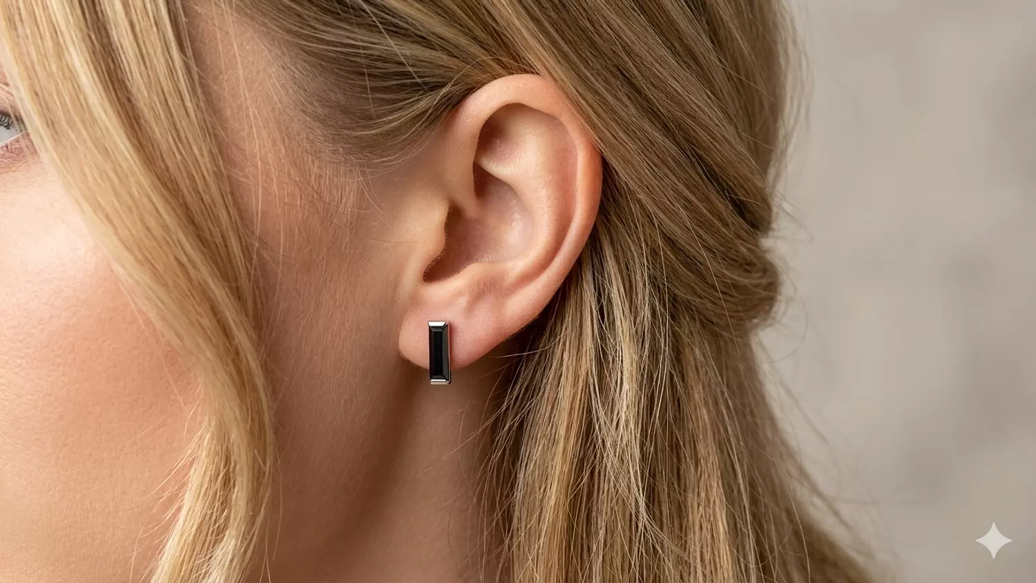 Rectangular earrings image