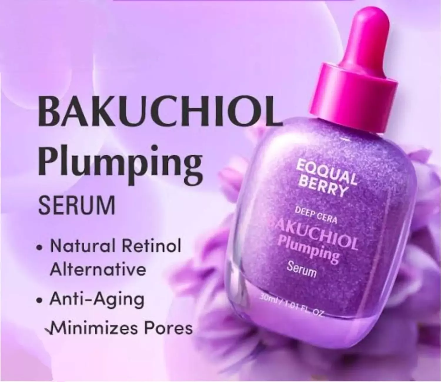 Equalberry bakuchiol plumping serum 30 ml 1