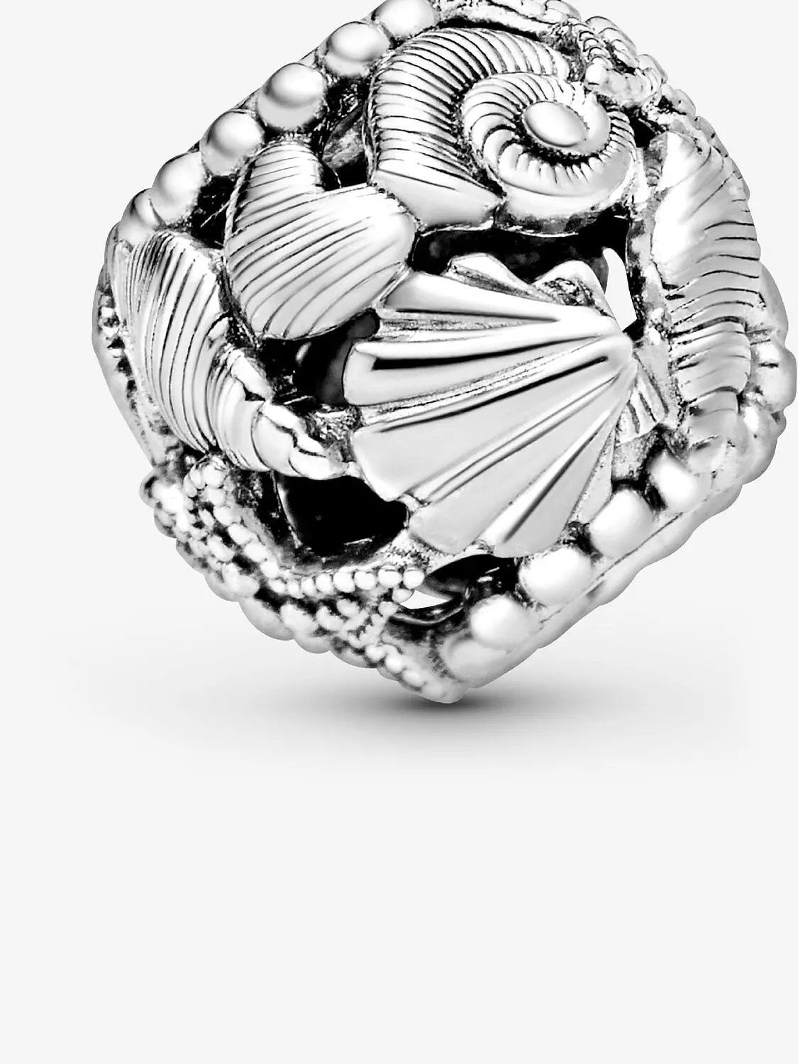 Openwork Starfish, Shells & Hearts Charm Sterling silver 4