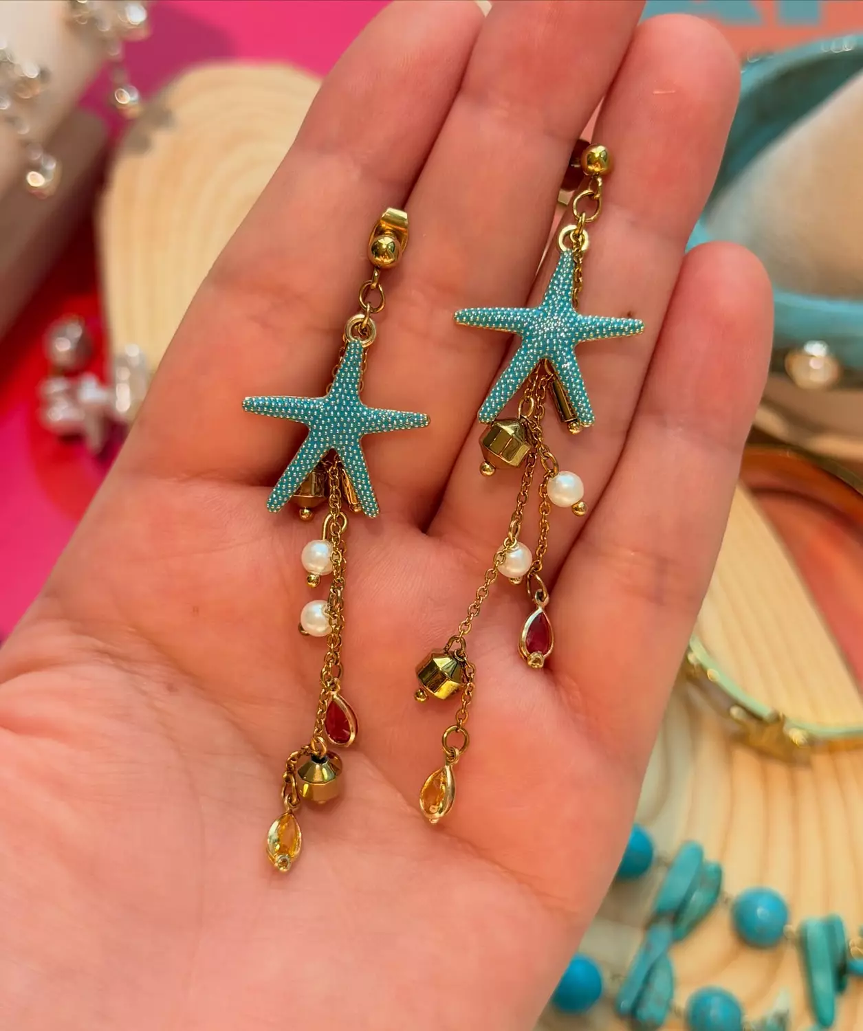 Turqoise Stary Earrings  image