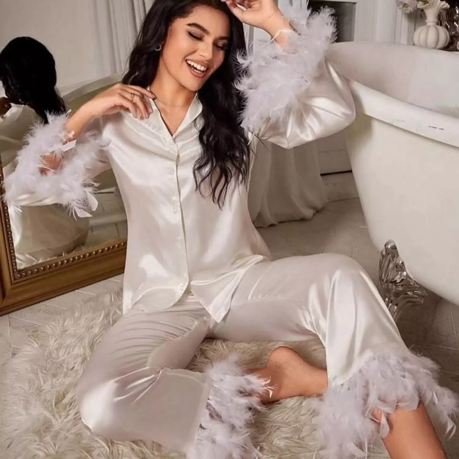 2-piece bridal pajama set image