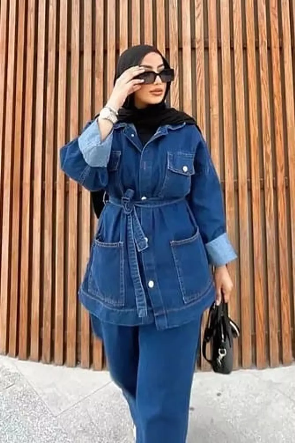 Belted Denim Co-ord Set 5