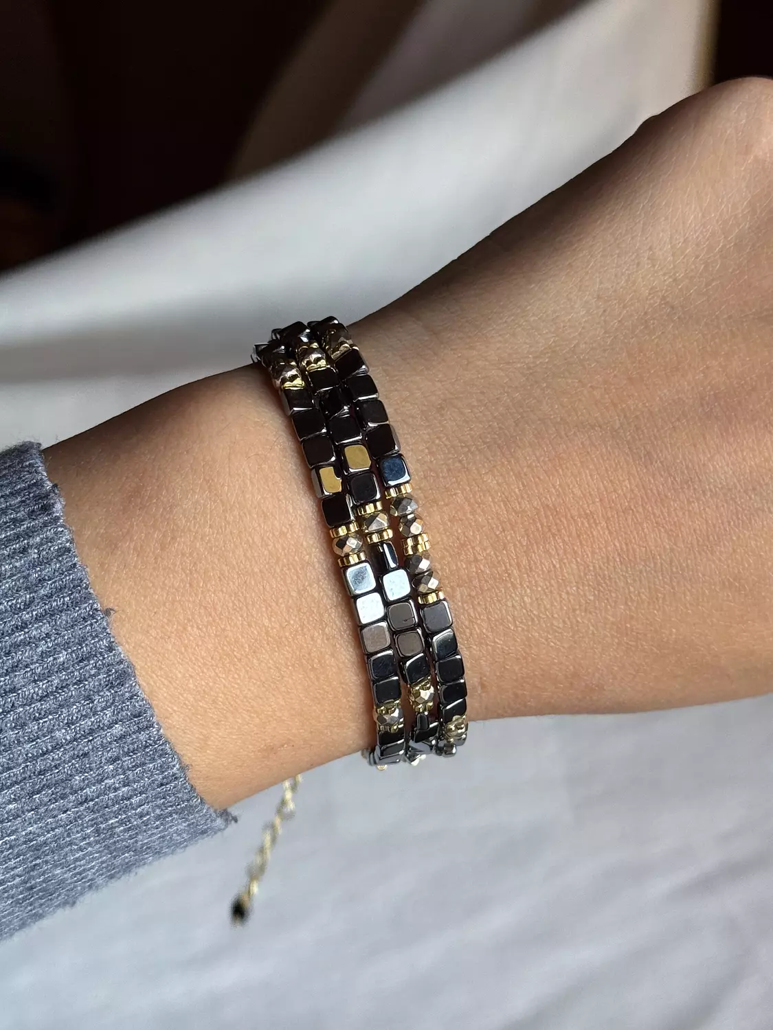 Hematite Necklace " Without Letter  " ( Stock ) 5