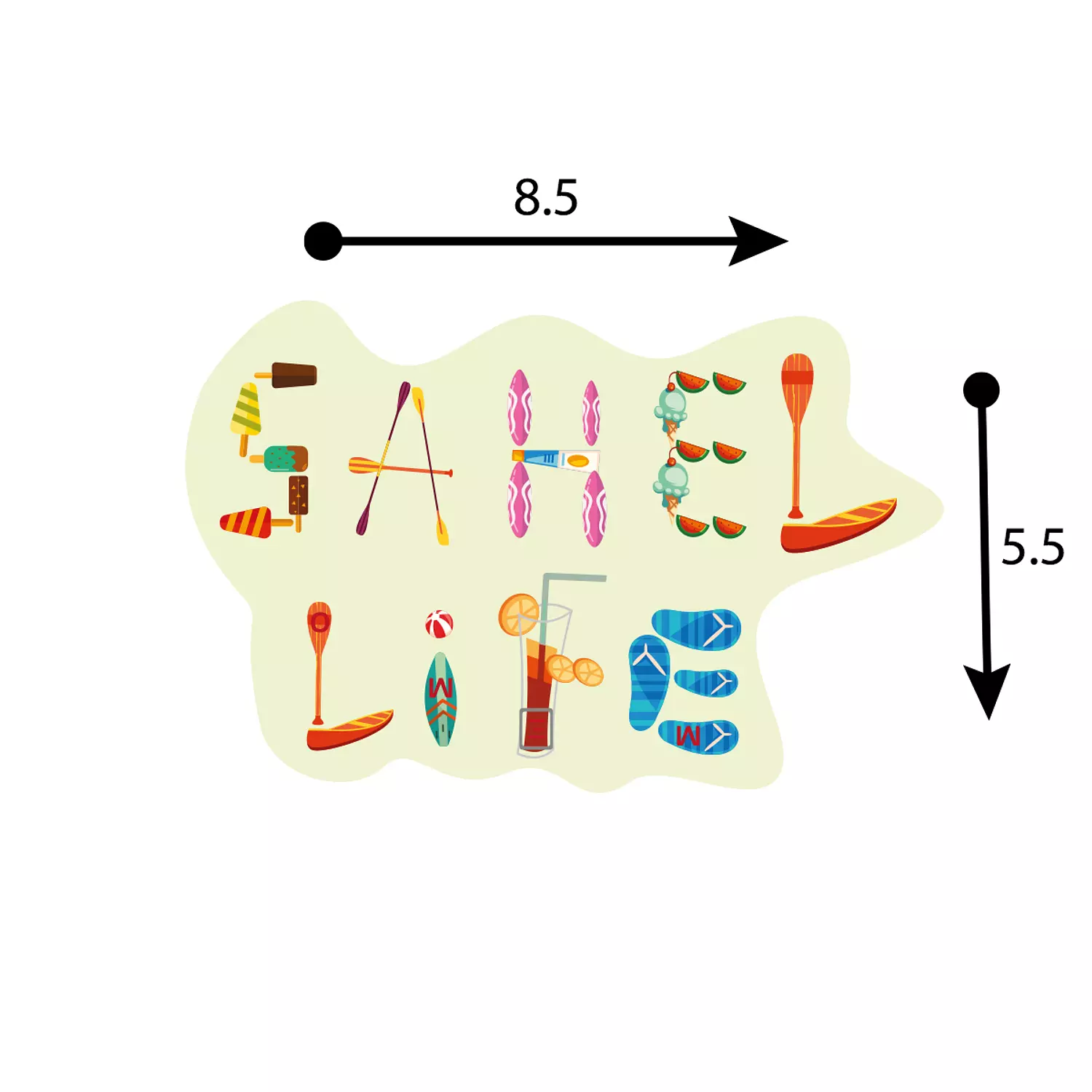 Memo Sahel Life sticker, 8.5x5.5cm, 1 Pieces, for laptop, tablet ,car & mobile  2