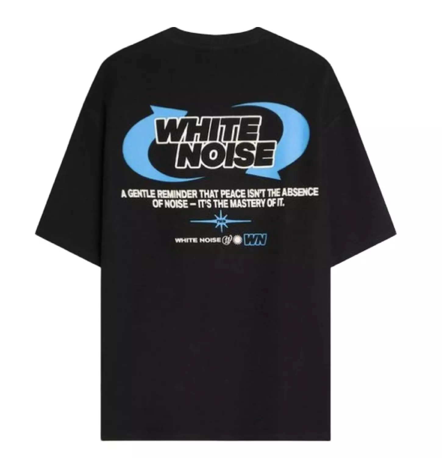 BERSHKA WHITE NOISE T-SHIRT  image