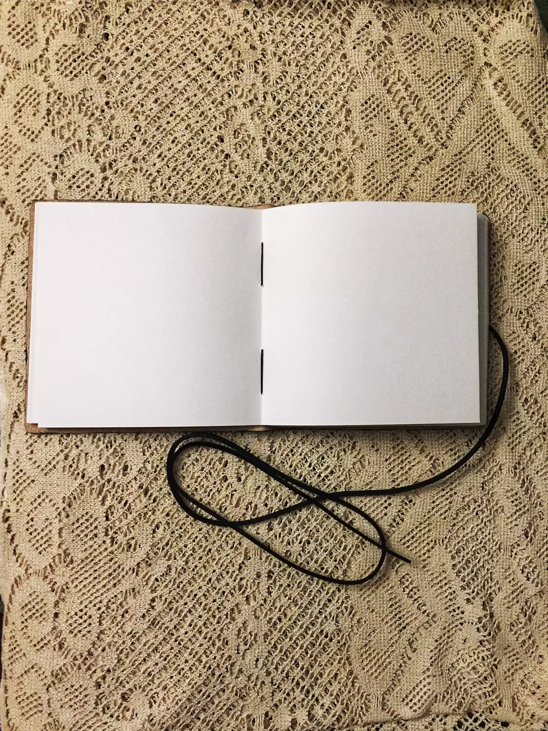 Plain square leather journal  2