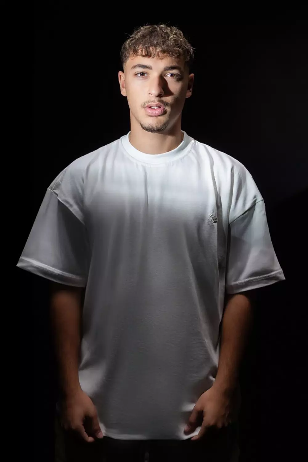 White basic T-shirt  image