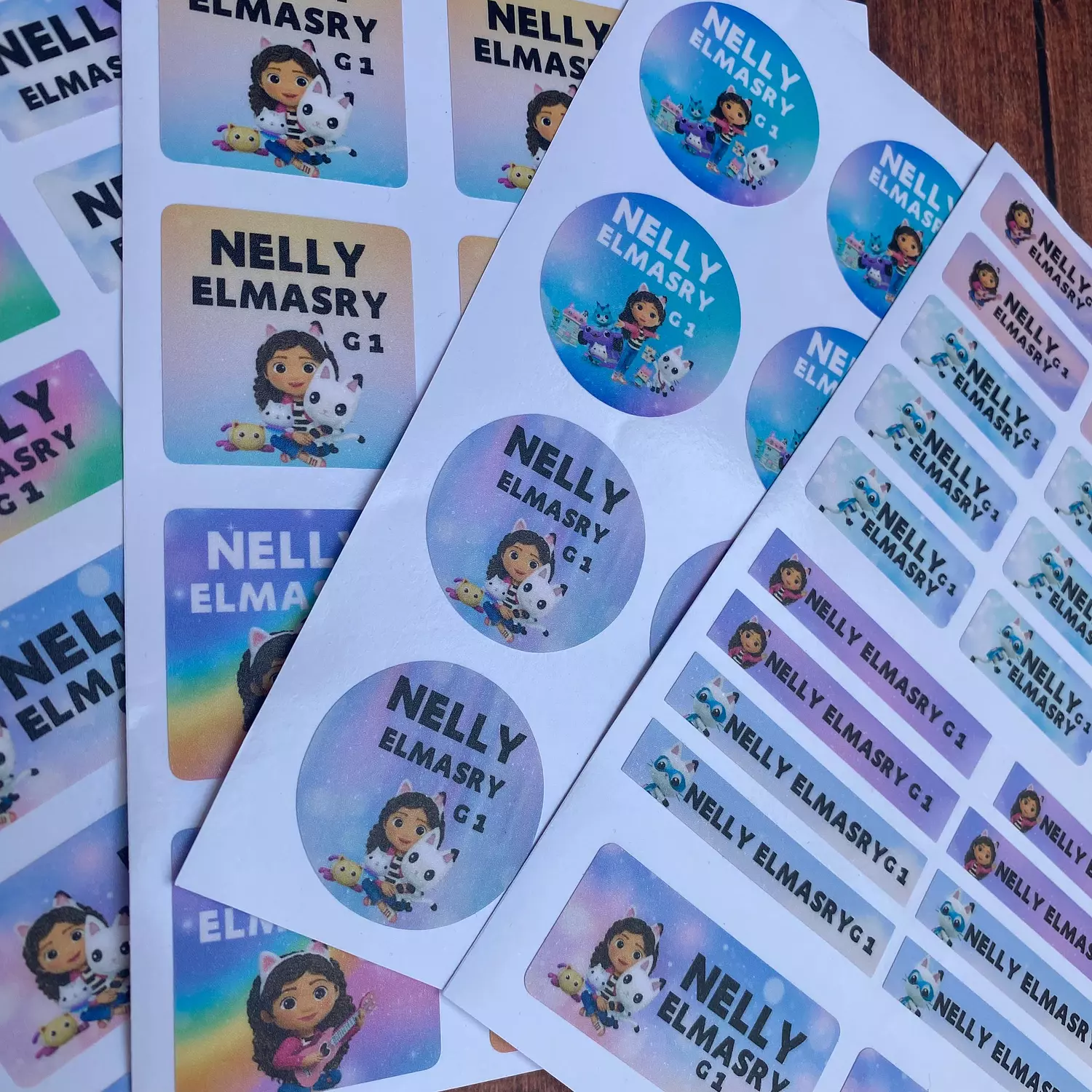 Gabby's Dollhouse School Labels 3