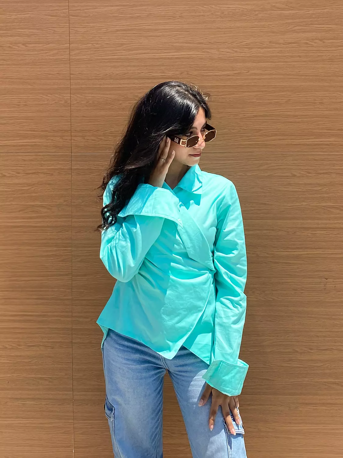 Veya Blouse Mint Green  2