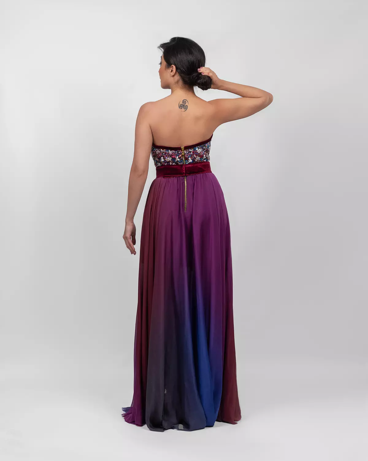 Striking Ombre Sequin Dress 6