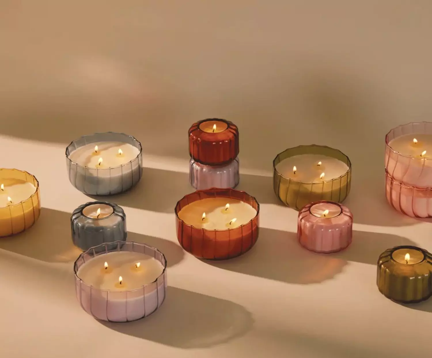 Lilies candle set  image