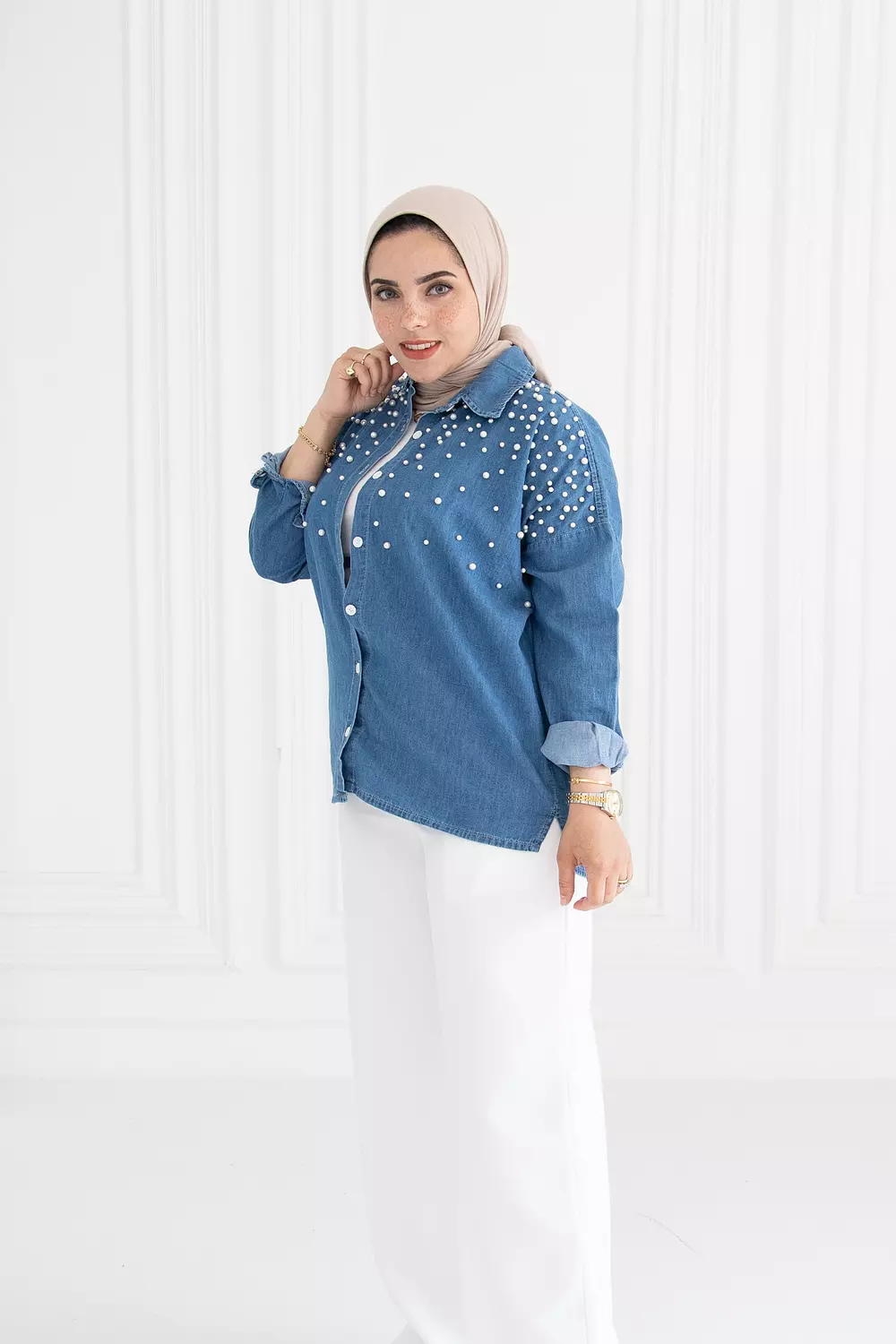 Pearl Denim Shirt 6