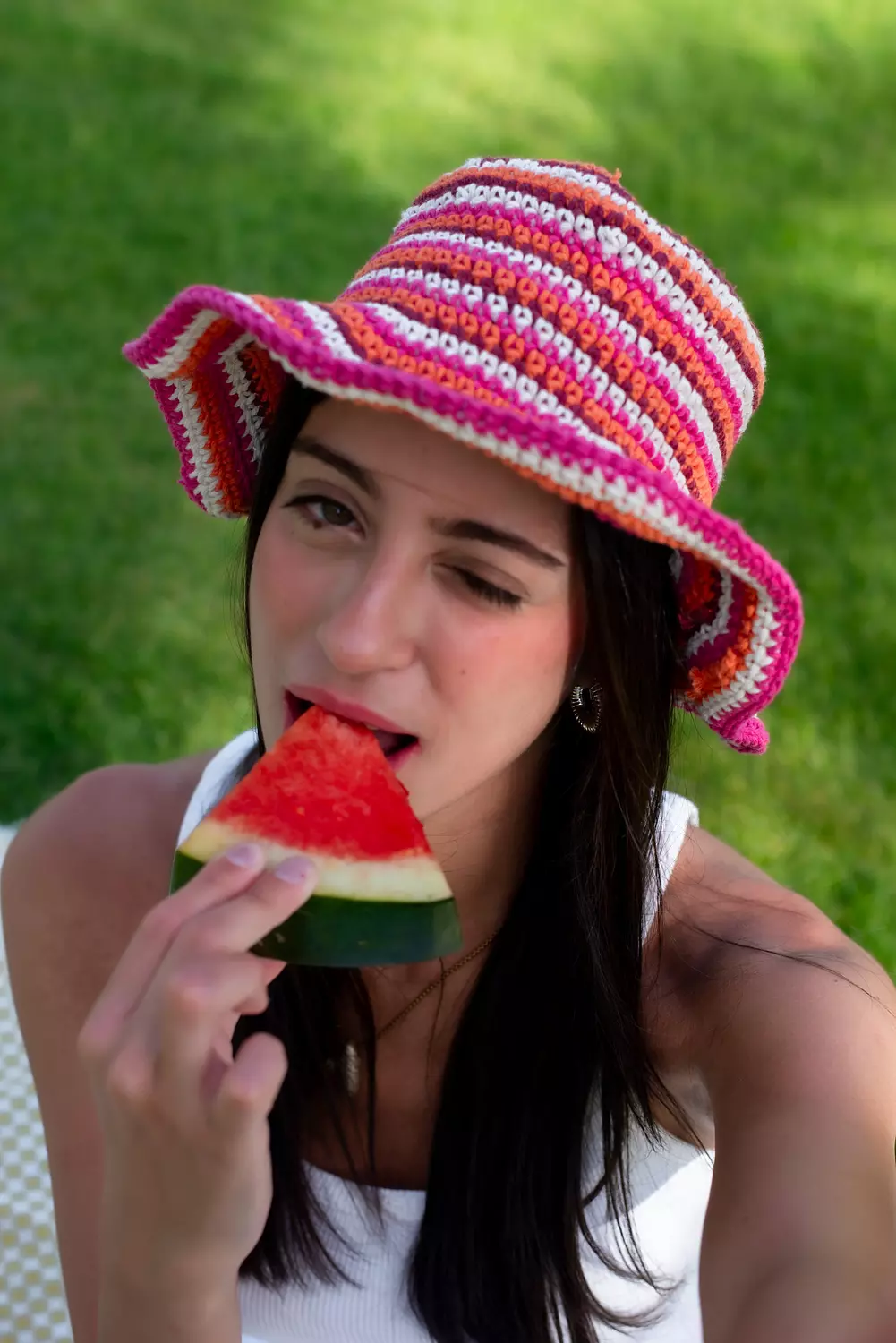<p><span style="color: #ee1f6dff">Groovy Hat</span></p>