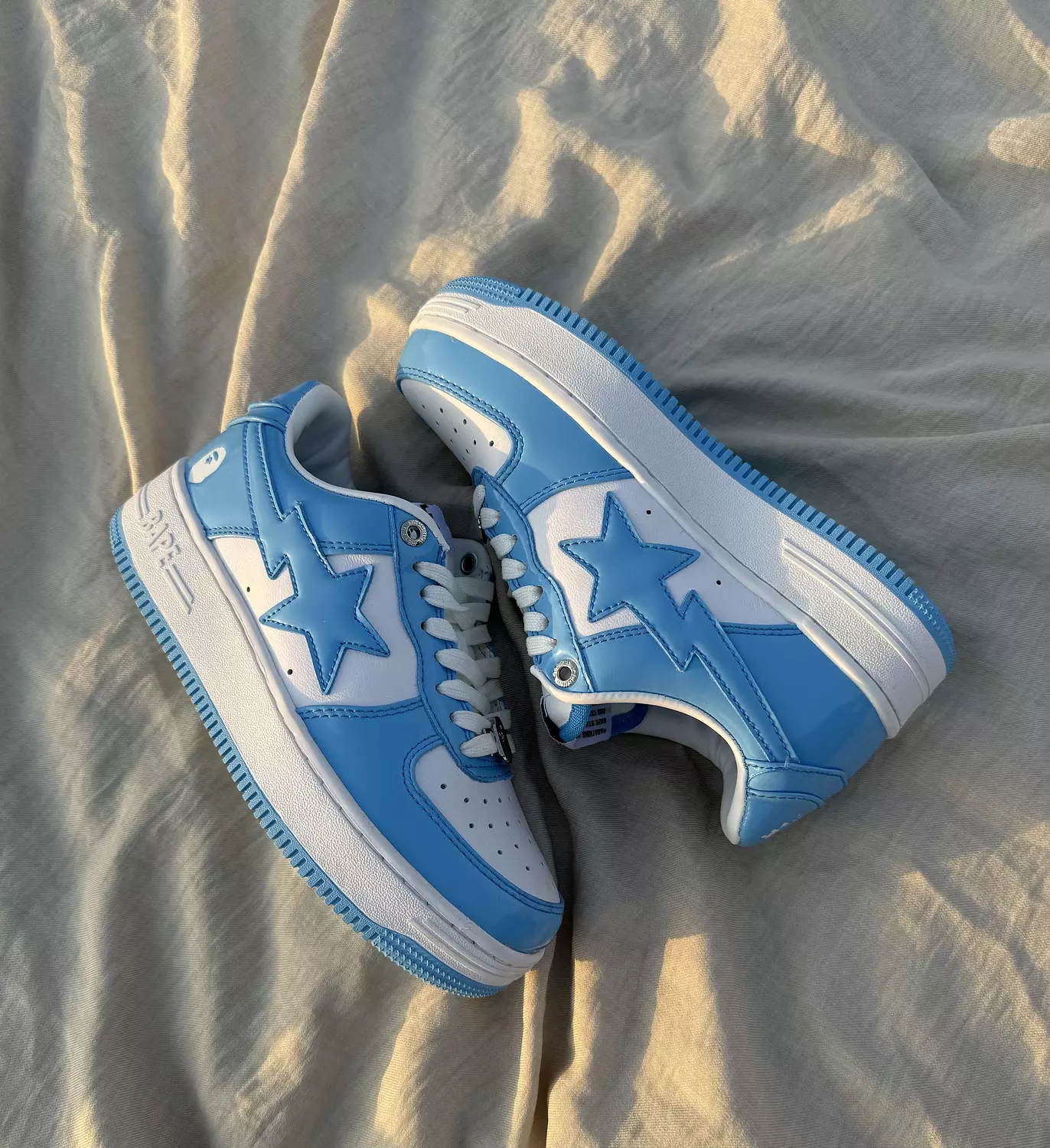 Bapesta Two Tone Light Blue 3