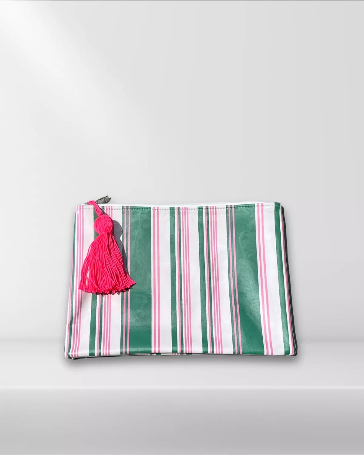 Pink & Green Striped image