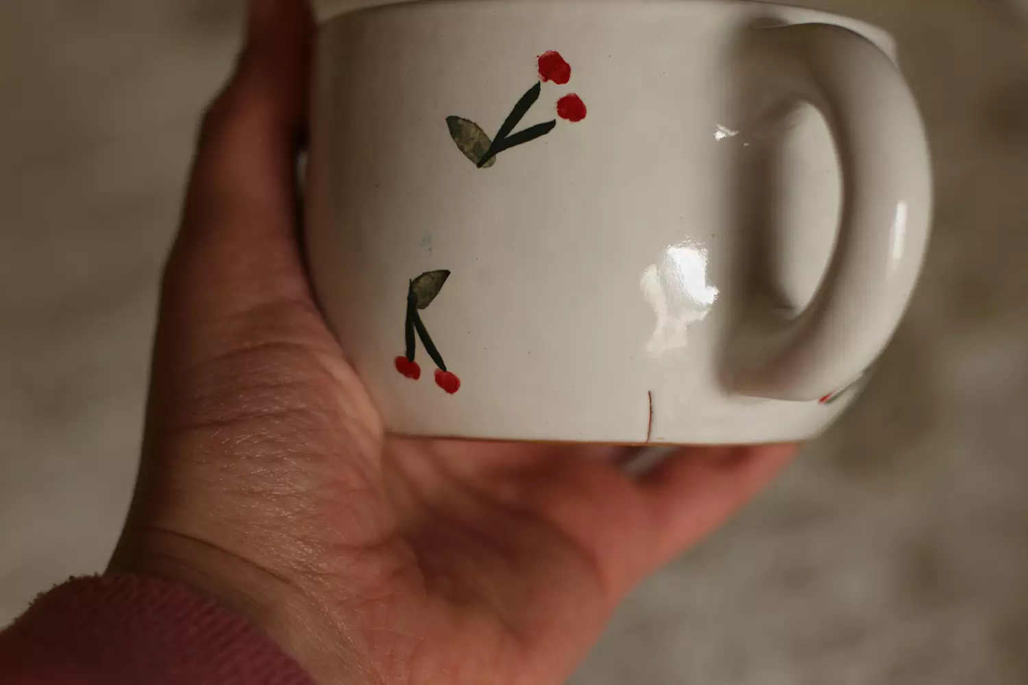 Imperfect Cherry mug 2