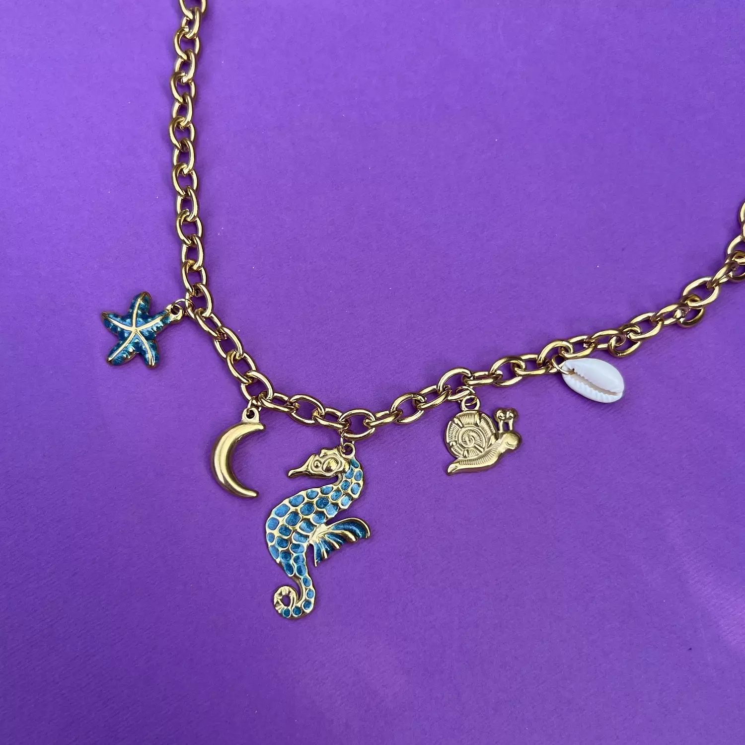 Seahorse Charm necklace  image