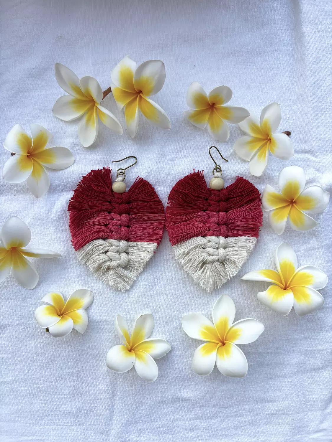 Macrame Mood Leaf Earring image