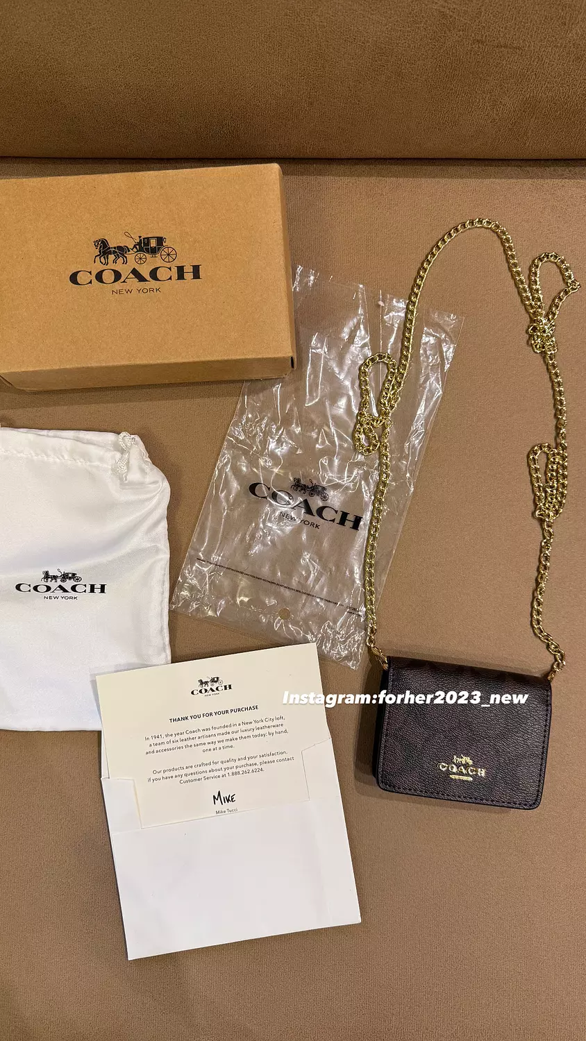 Coach mini chain wallet  5