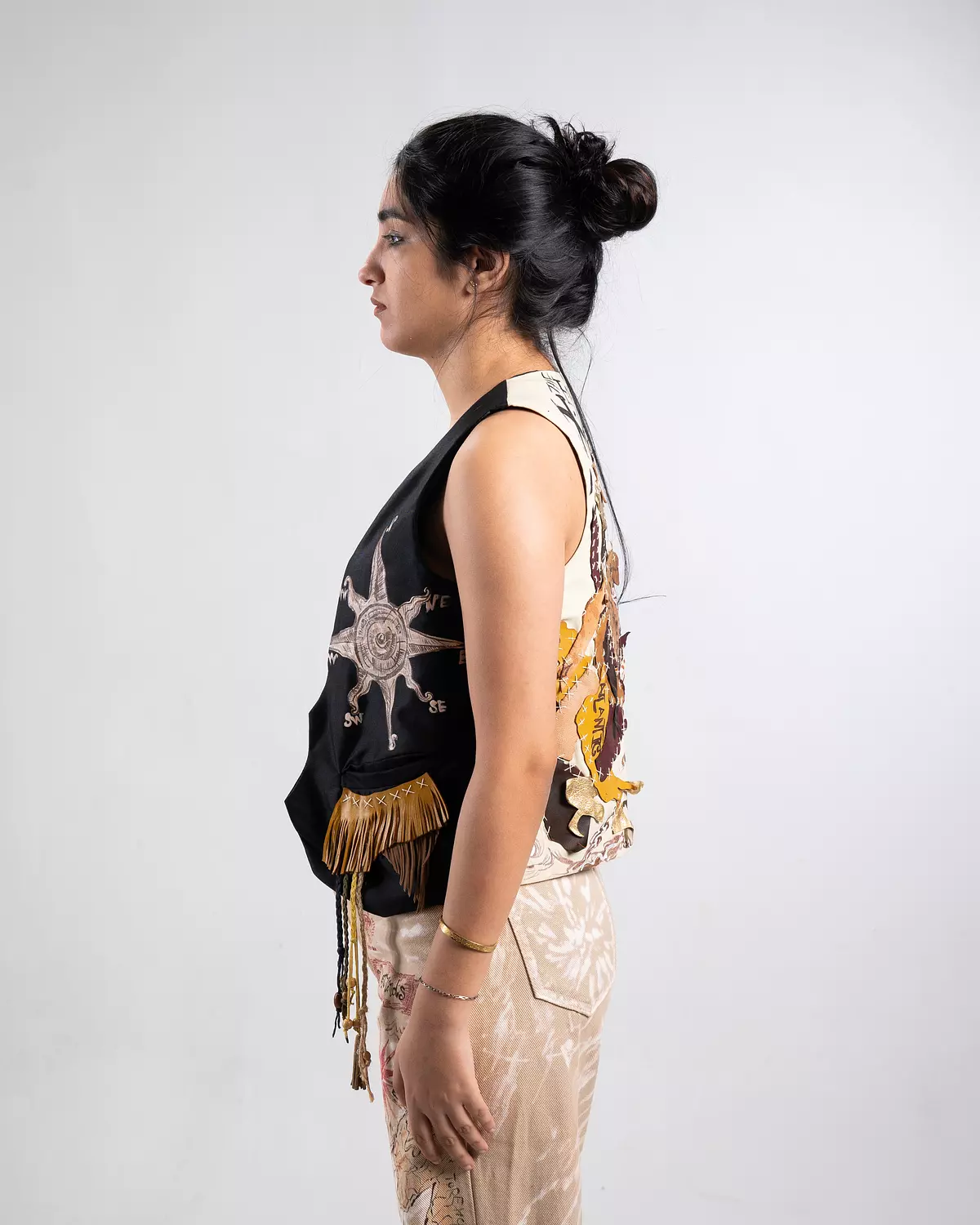 “Atlantic “ recycled handmade vest  5