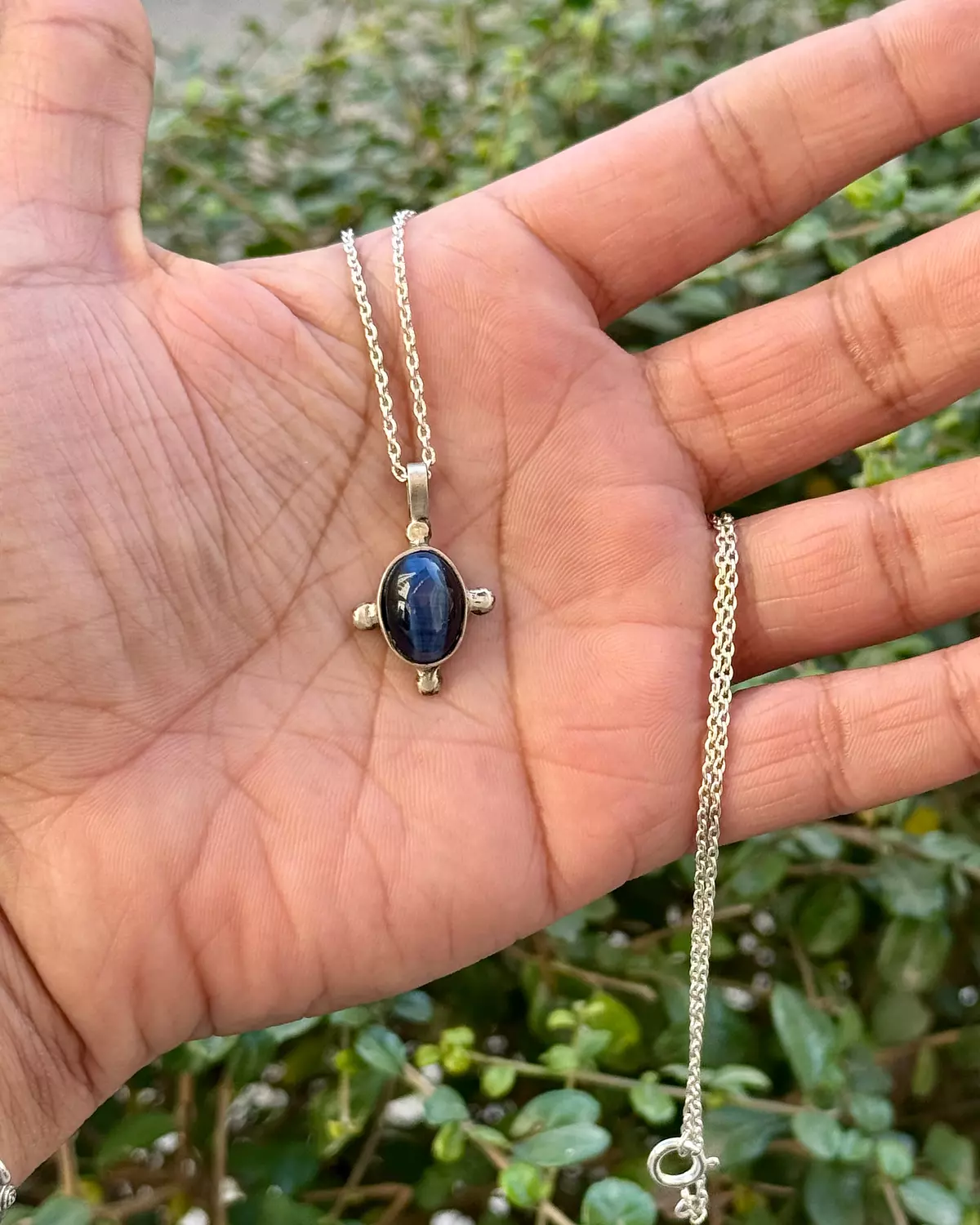 Blue cat eye Necklace image